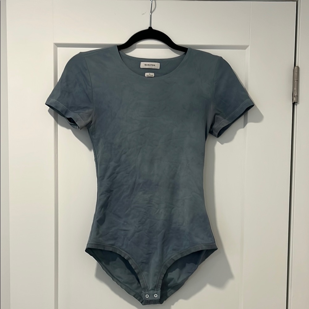 Aritzia Slate Blue Bodysuit